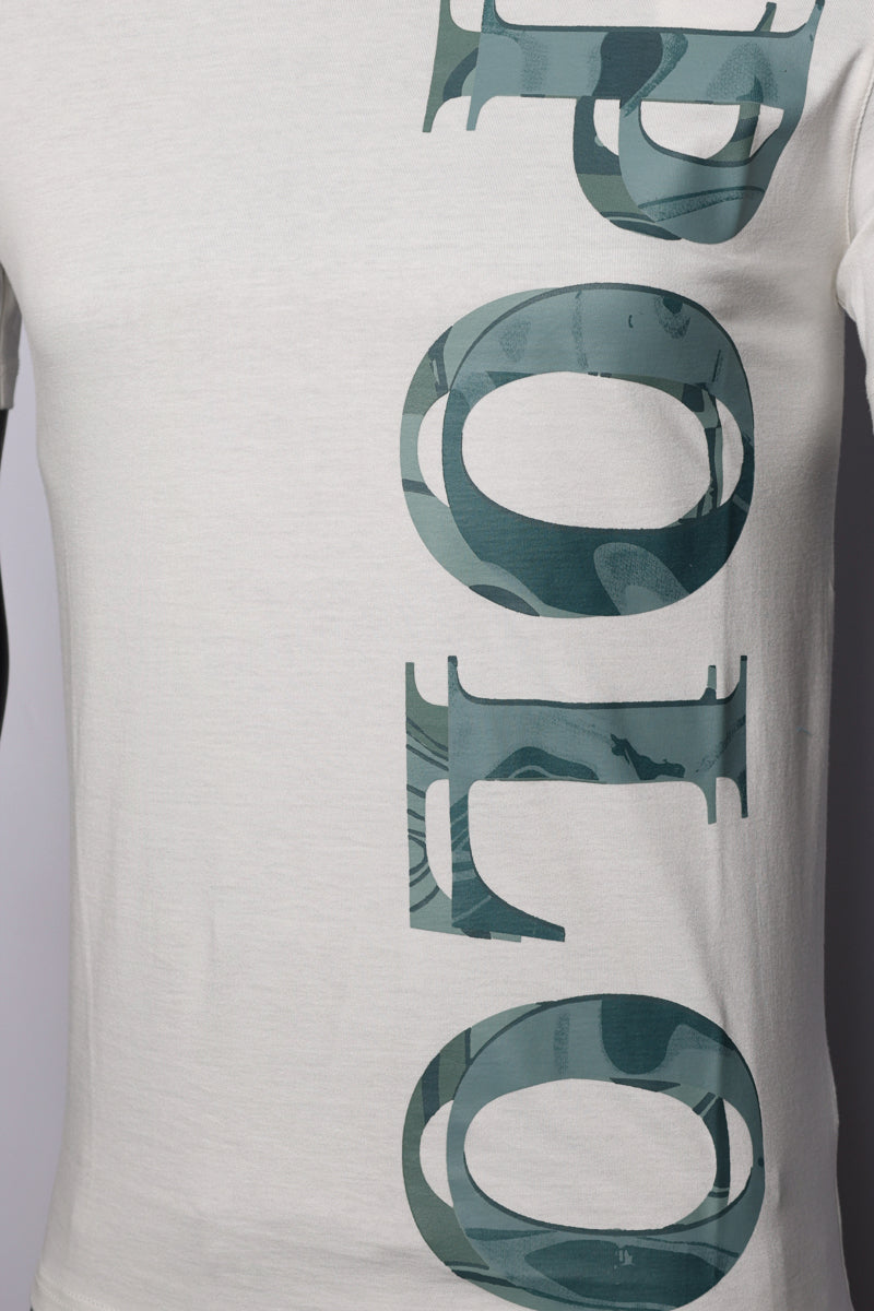 Polo T-Shirt Printed Logo Off-White